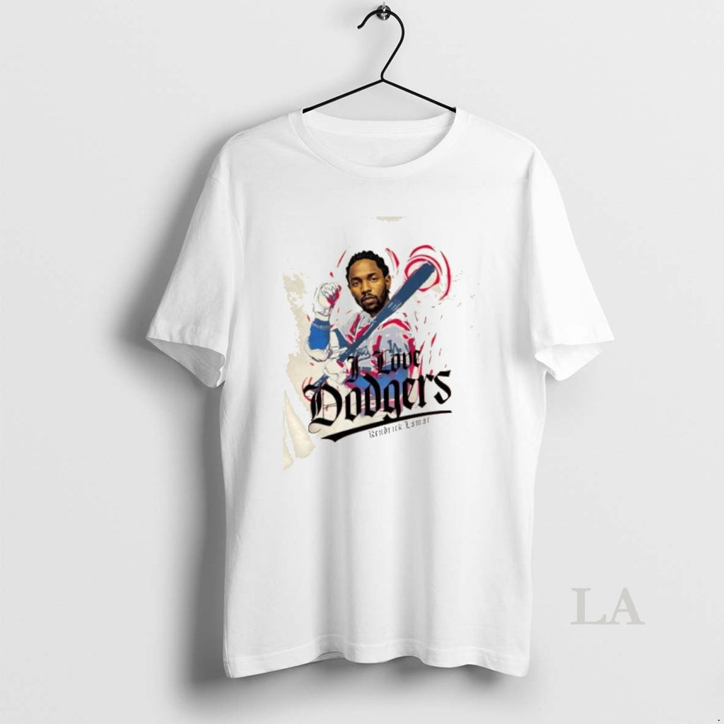Original Kendrick Lamar I Love Los Angeles Dodgers Baseball Shirt Hoodie Sweatshirt | PurePodTees.com
