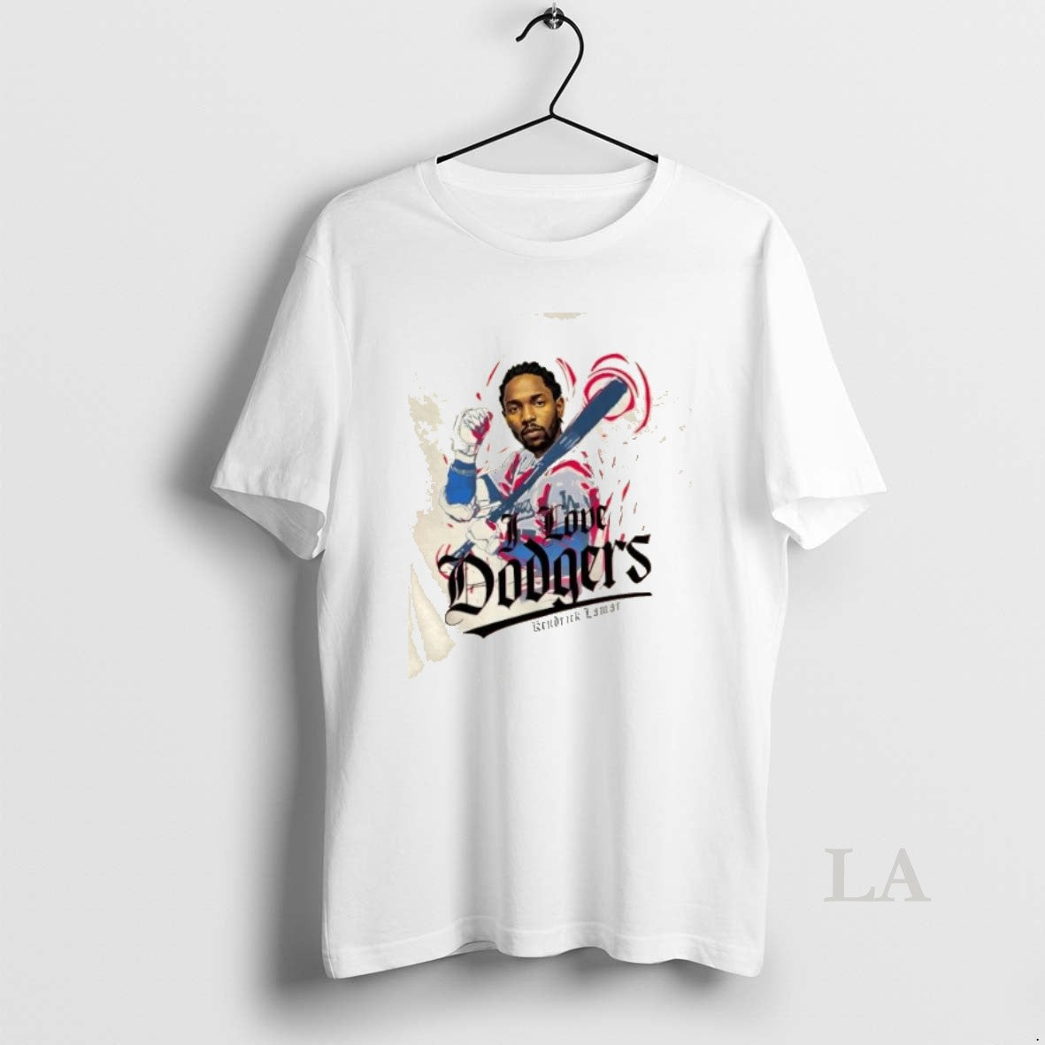 Original Kendrick Lamar I Love Los Angeles Dodgers Baseball Shirt Hoodie Sweatshirt | PurePodTees.com