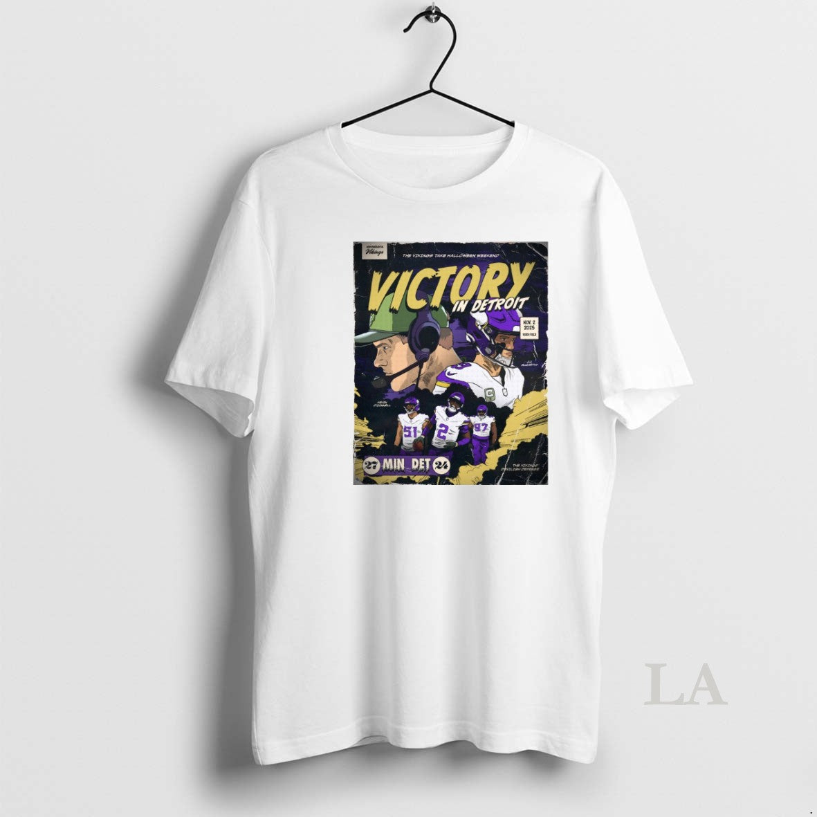 Original Kevin Oconnell Minnesota Vikings Vs Detroit Lions Victory In Detroit November 2 2025 Ford Shirt Hoodie Sweatshirt