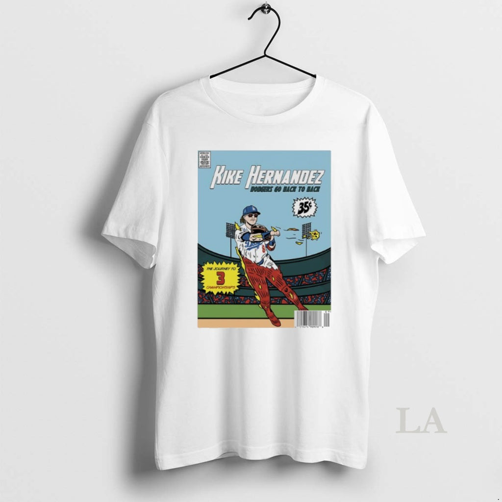 Original Kike Hernandez Dodgers Go Back To Back The Journey To 3 Championship Shirt Hoodie Sweatshirt | PurePodTees.com