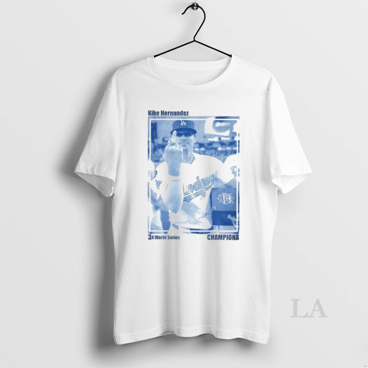 Original Kike Hernandez Funny Middle Finger Vintage 3x World Series Champions Shirt Hoodie Sweatshirt | PurePodTees.com