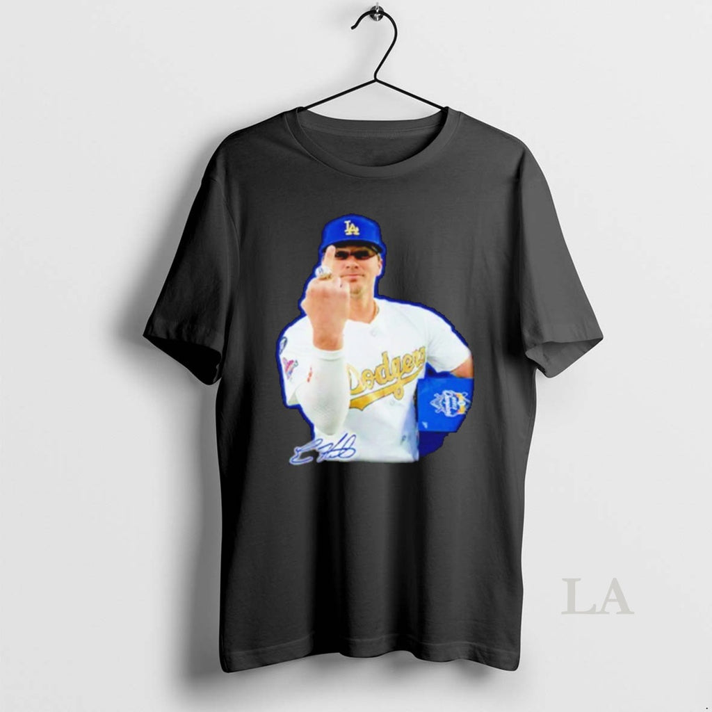 Original Kike Hernandez Los Angeles Dodgers Middle Finger Shirt Hoodie Sweatshirt | PurePodTees.com