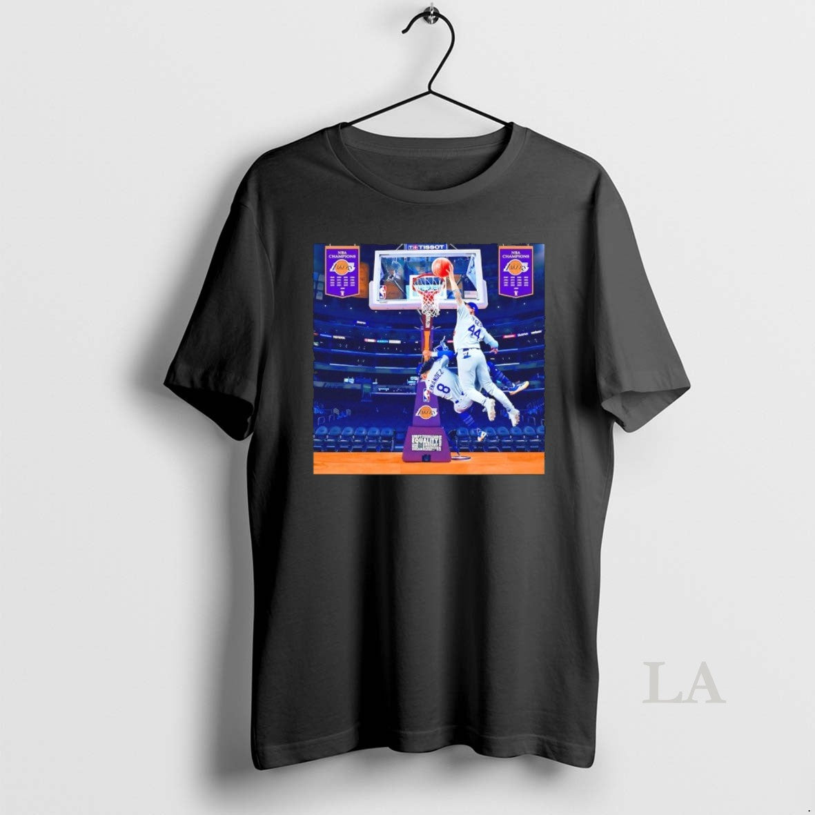 Original Kike Hernandez And Andy Pages Playing Basketball Nba Los Angeles Lakers Shirt Hoodie Sweatshirt | PurePodTees.com