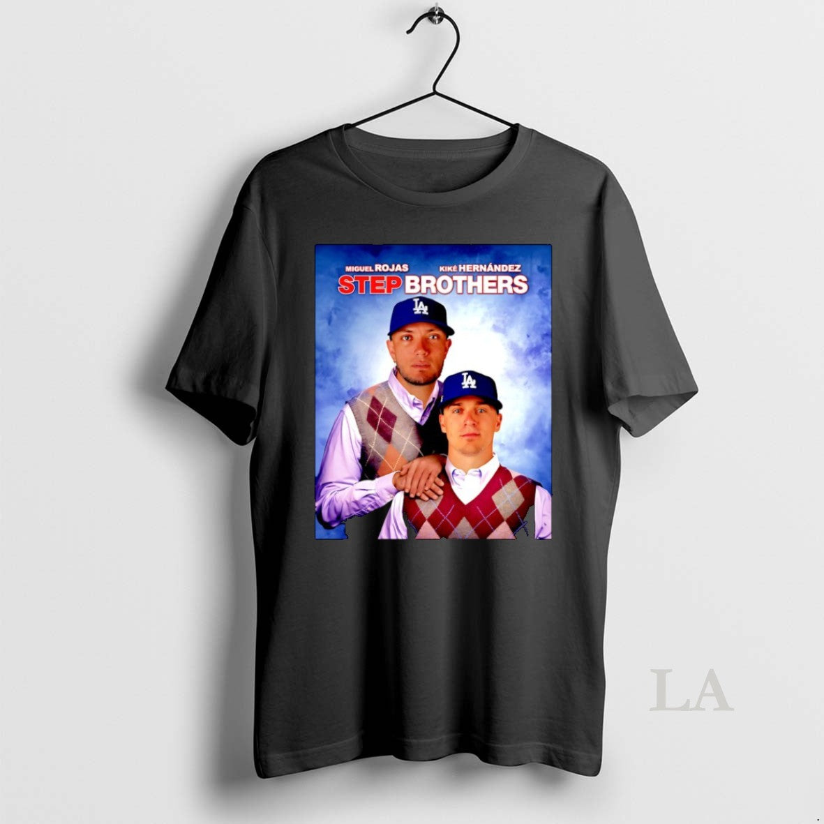Original Kike Hernandez And Miguel Rojas Step Brothers Los Angeles Dodgers Mlb Shirt Hoodie Sweatshirt | PurePodTees.com