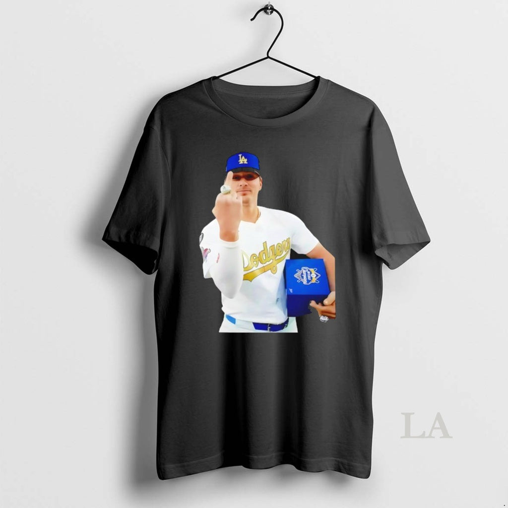 Original Kike Hernandez Middle Finger Los Angeles Dodgers 2025 Wolrd Series Champs Shirt Hoodie Sweatshirt | PurePodTees.com