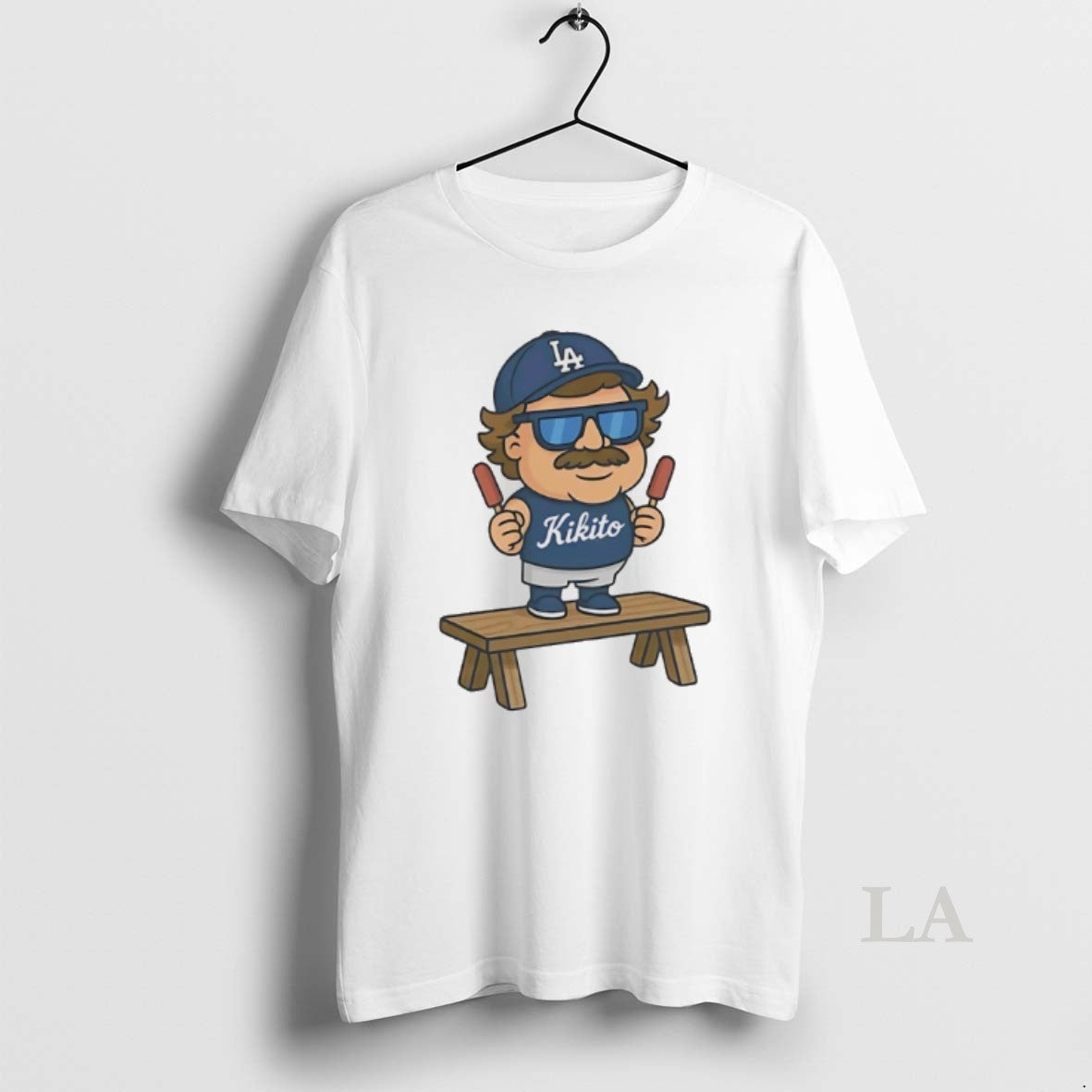 Original Kikito Popsicles Kike Hernandez Los Angeles Dodgers Cartoon Shirt Hoodie Sweatshirt | PurePodTees.com