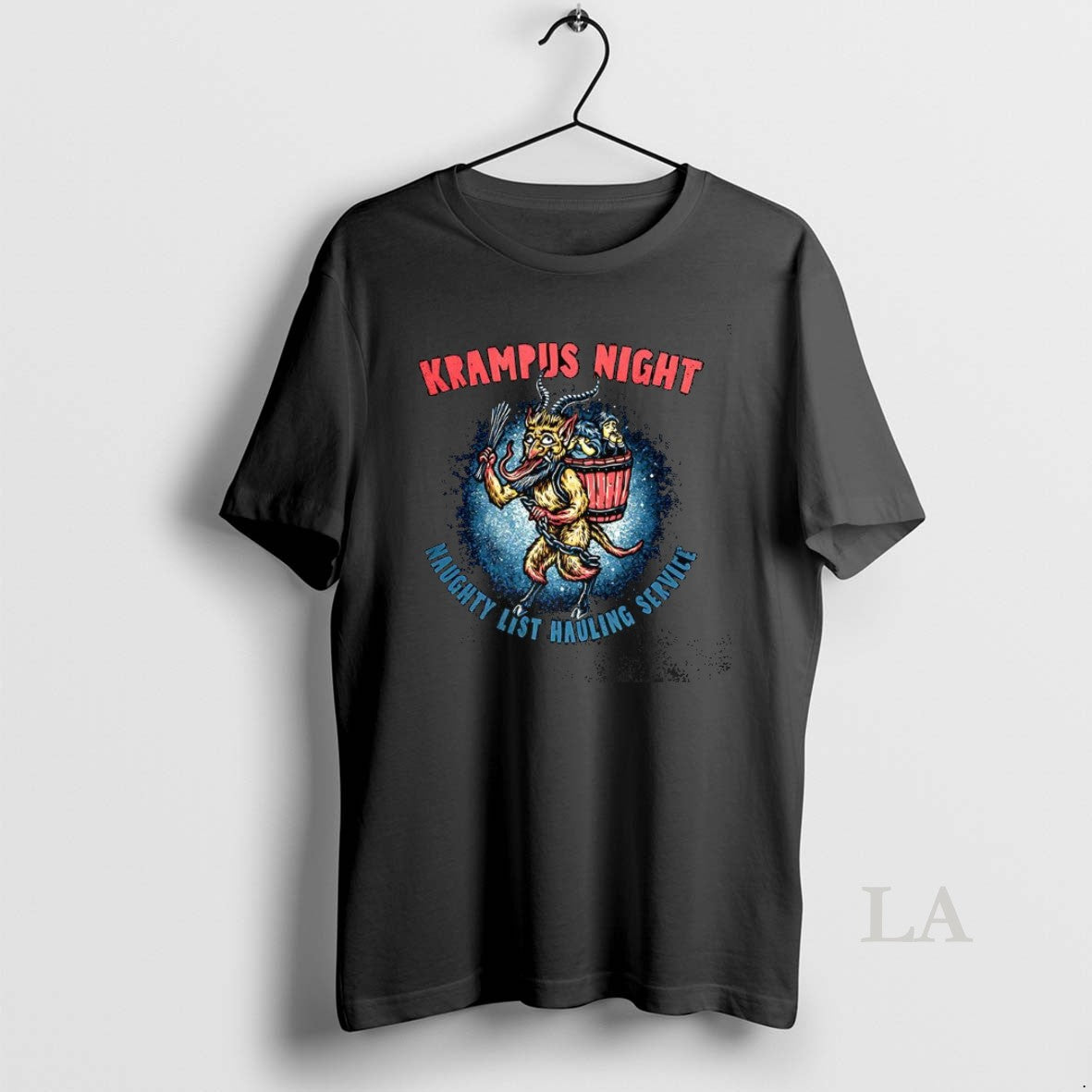 Original Krampus Night Naughty List Hauling Service Horror Christmas Shirt Hoodie Sweatshirt | PurePodTees.com