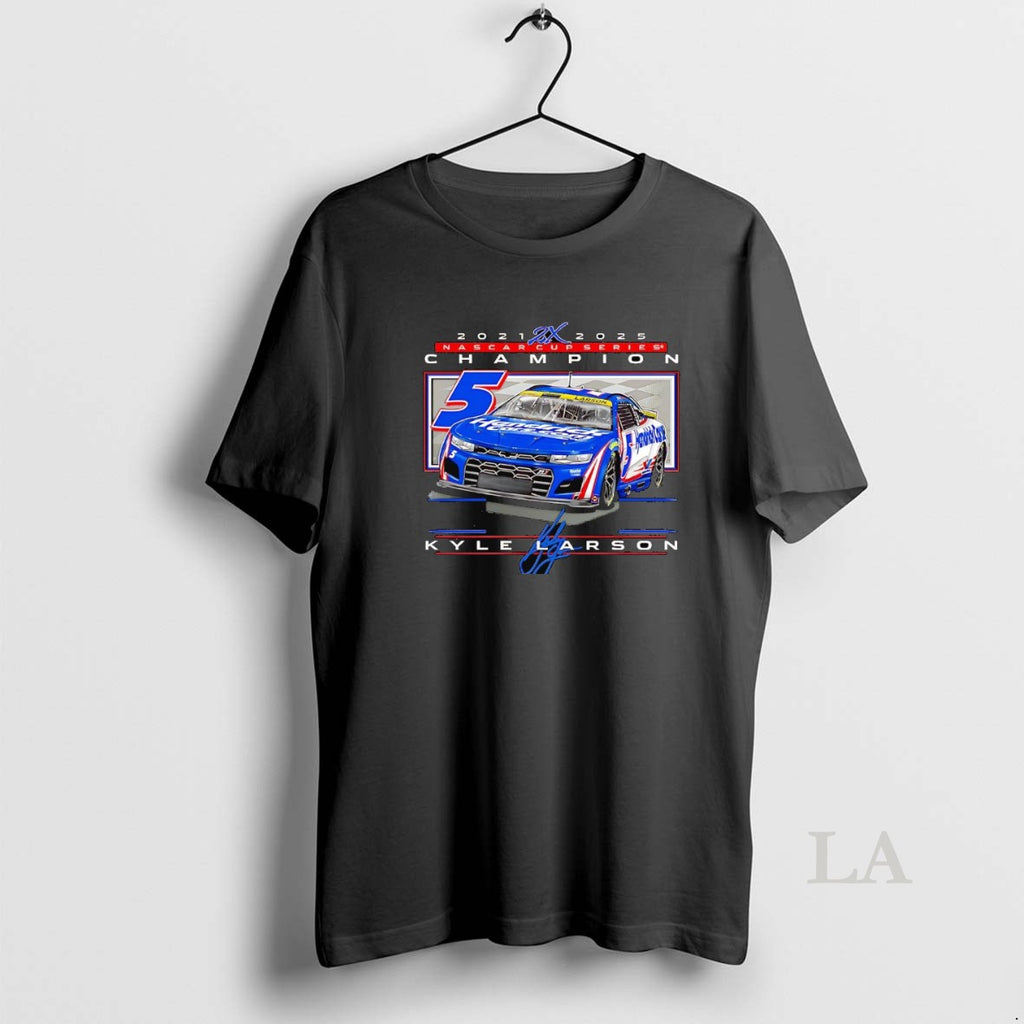 Original Kyle Larson 2 Time Nascar Cup Series Champions 2025 Shirt Hoodie Sweatshirt | PurePodTees.com
