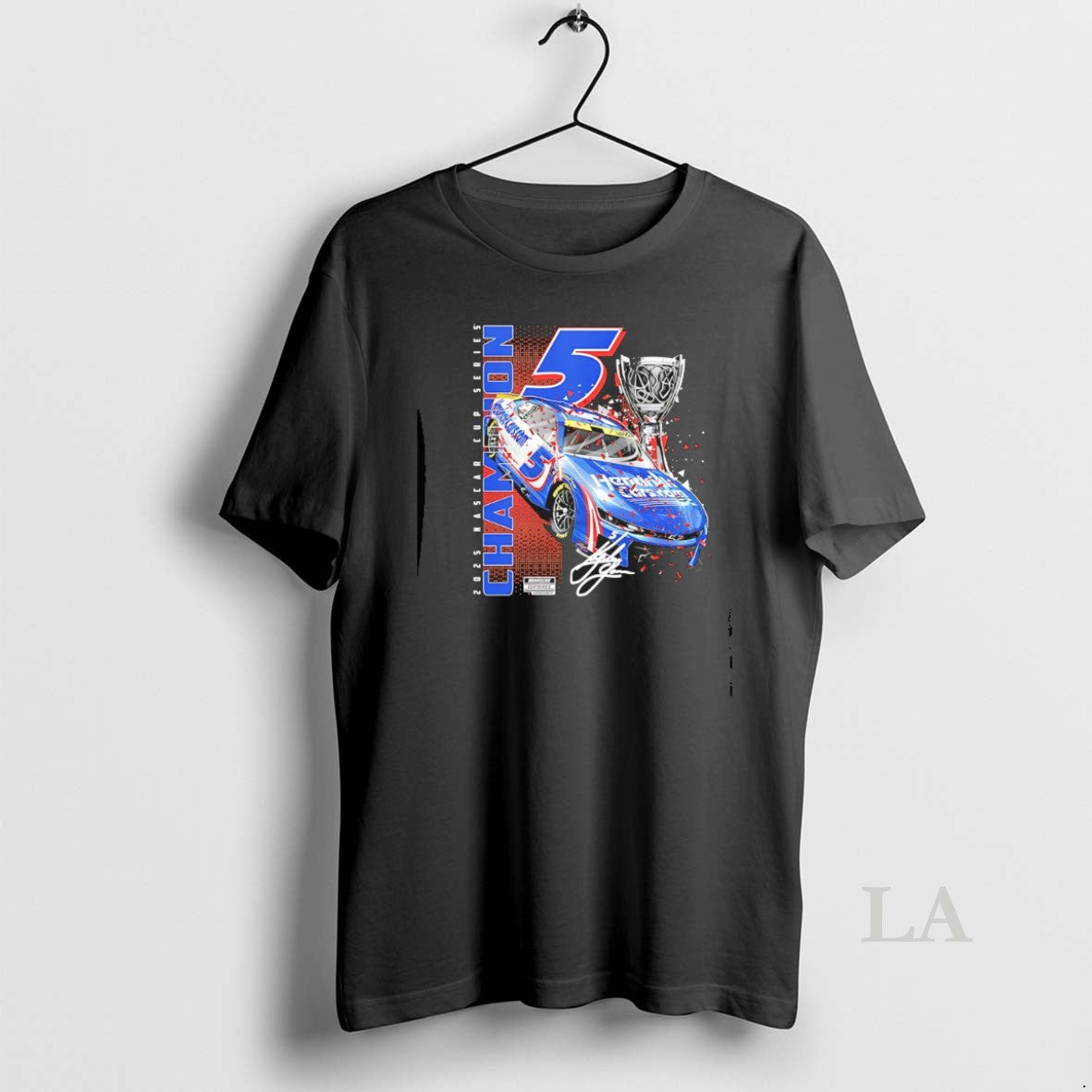 Original Kyle Larson 2025 Nascar Cup Series Champion Car Signature Shirt Hoodie Sweatshirt | PurePodTees.com