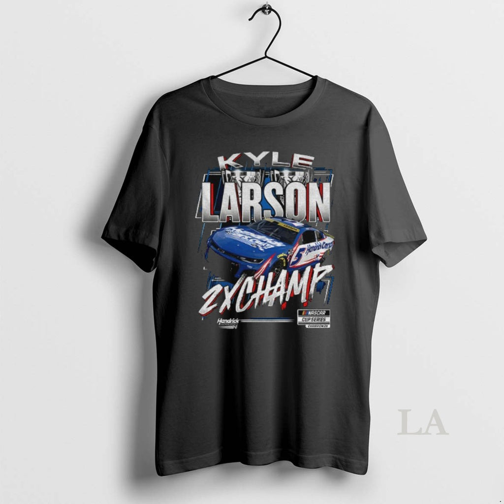 Original Kyle Larson Hendrick Motorsports Two Time Nascar Cup Series Champion Trophy 2025 Shirt Hoodie Sweatshirt