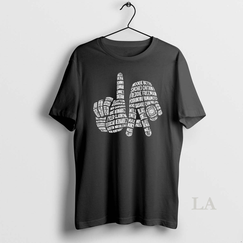 Original La 2025 Champs Los Angeles Dodgers Fingers Sign Hands Ring Shirt Hoodie Sweatshirt | PurePodTees.com