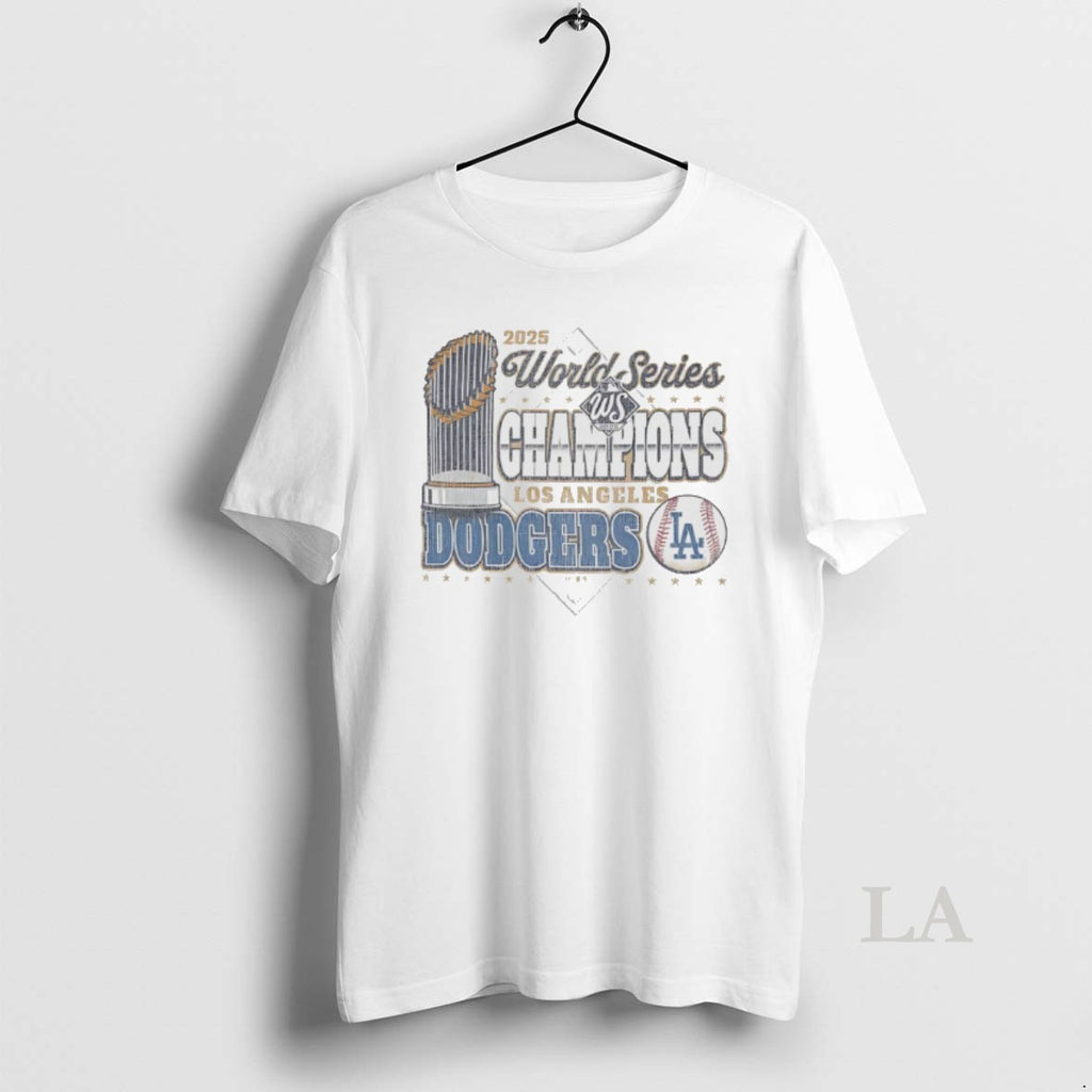 Original La Dodgers 2025 World Series Champions Retro Shirt Hoodie Sweatshirt | PurePodTees.com