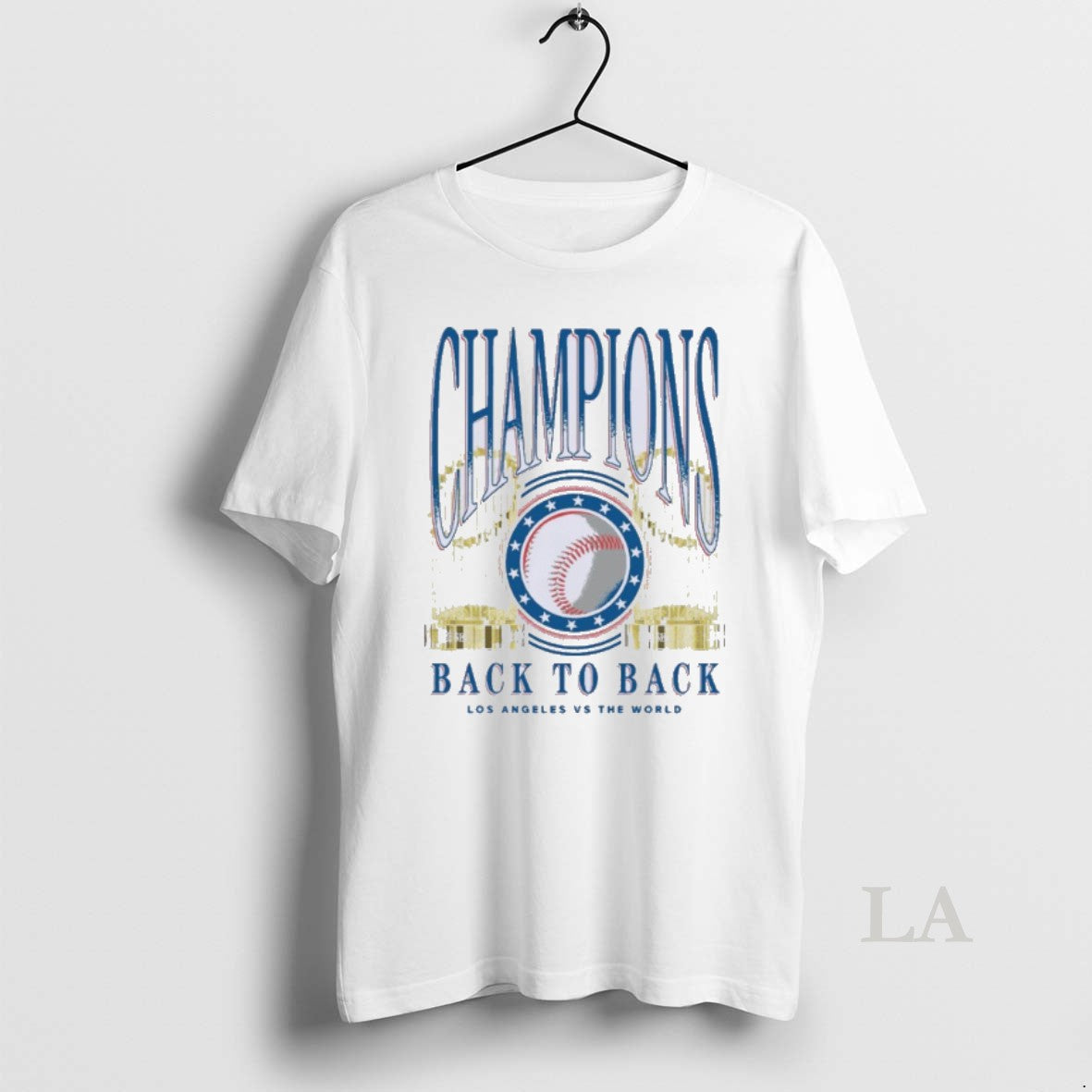 Original La Dodgers Back To Back Champions Trophies Shirt Hoodie Sweatshirt | PurePodTees.com