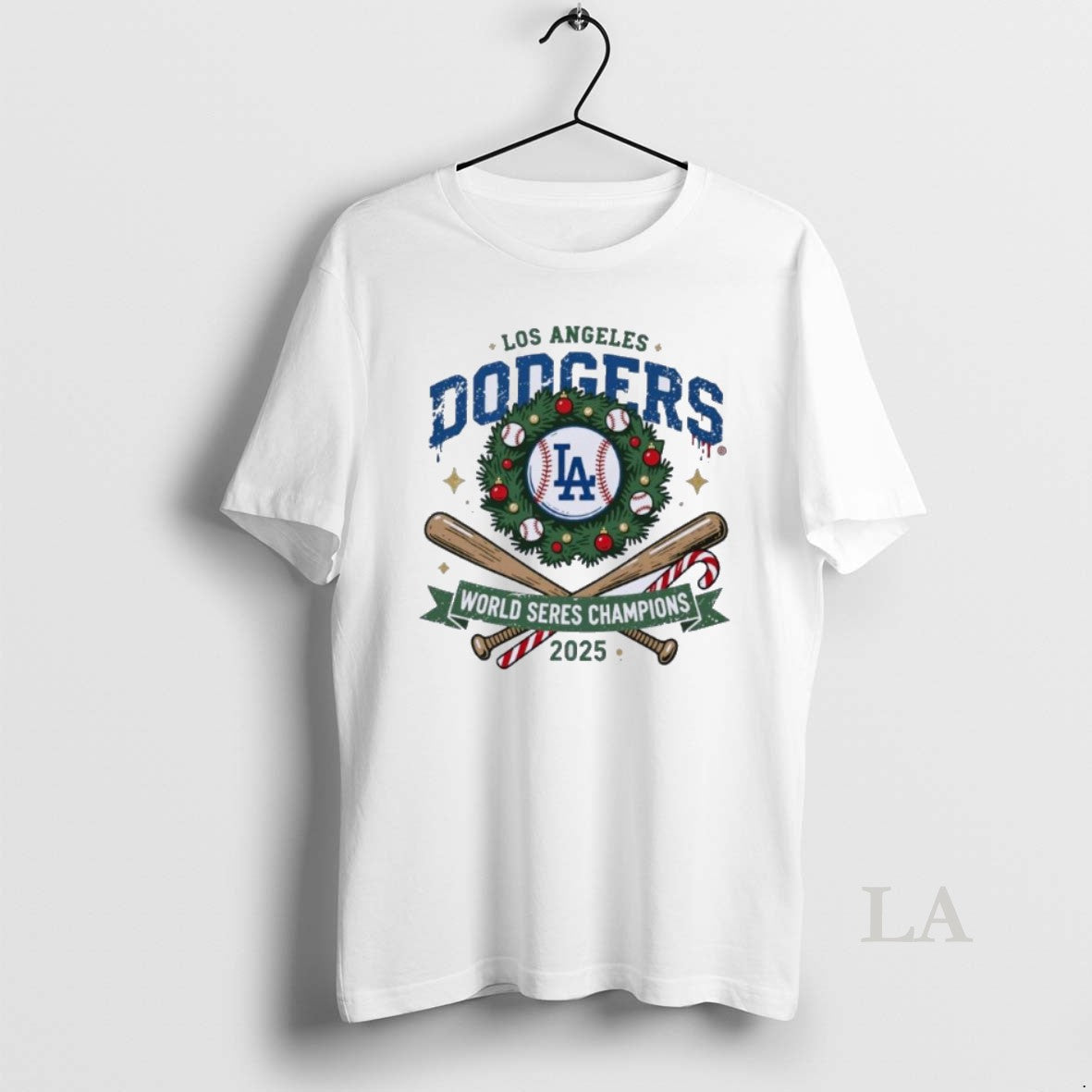 Original La Dodgers World Series Champions 2025 Christmas Shirt Hoodie Sweatshirt | PurePodTees.com