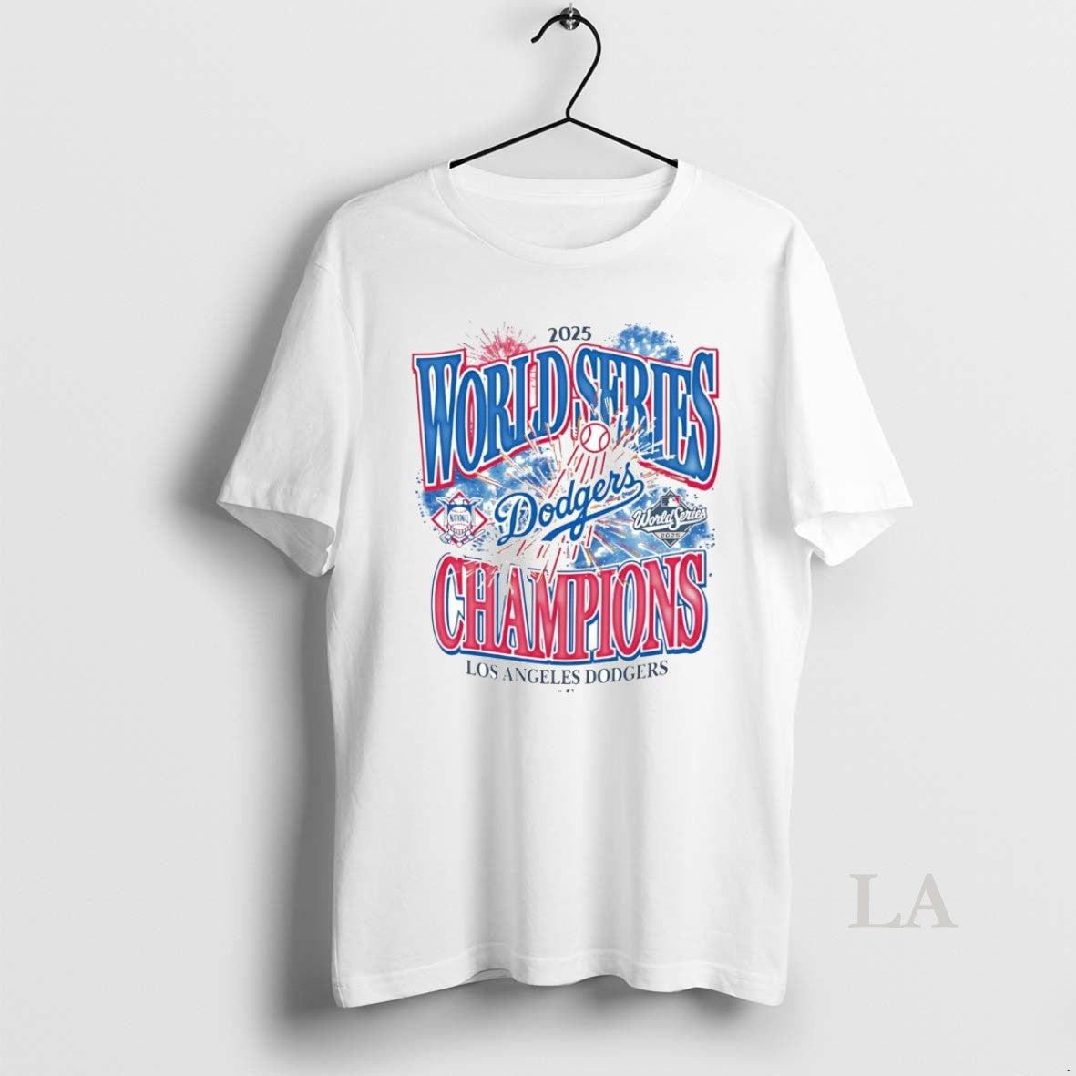 Original La Dodgers World Series Champions 2025 Firework Shirt Hoodie Sweatshirt | PurePodTees.com