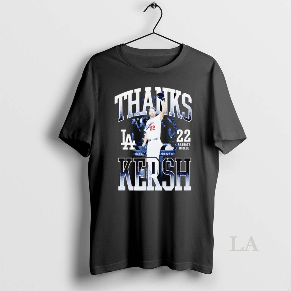 Original La Dodgers Thanks Kersh Clayton Kershaw A Legacy In Blue Shirt Hoodie Sweatshirt | PurePodTees.com