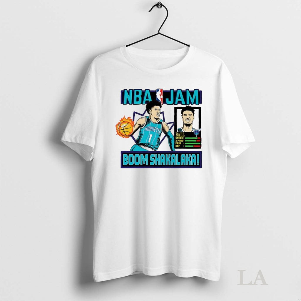 Original Lamelo Ball Charlotte Hornets Nba Jam Boom Shakalaka Shirt Hoodie Sweatshirt | PurePodTees.com