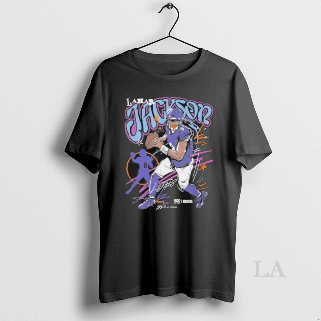 Original Lamar Jackson Baltimore Ravens Scribble Shirt Hoodie Sweatshirt | PurePodTees.com