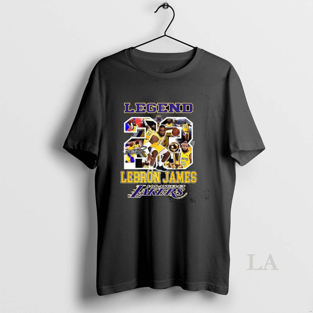 Original Legend Lebron Lakers Los Angeles Number 23 Collage Signature Shirt Hoodie Sweatshirt | PurePodTees.com
