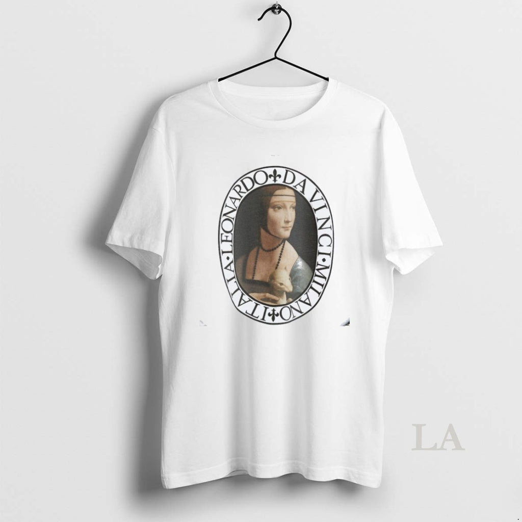 Original Leonardo Da Vinci Milano Italia Woman And Weasel Shirt Hoodie Sweatshirt | PurePodTees.com