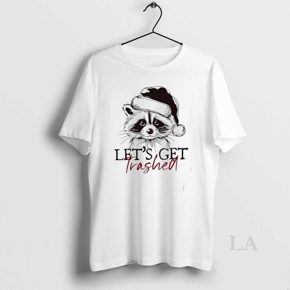 Original Lets Get Trashed Funny Raccoon Christmas Shirt Hoodie Sweatshirt | PurePodTees.com