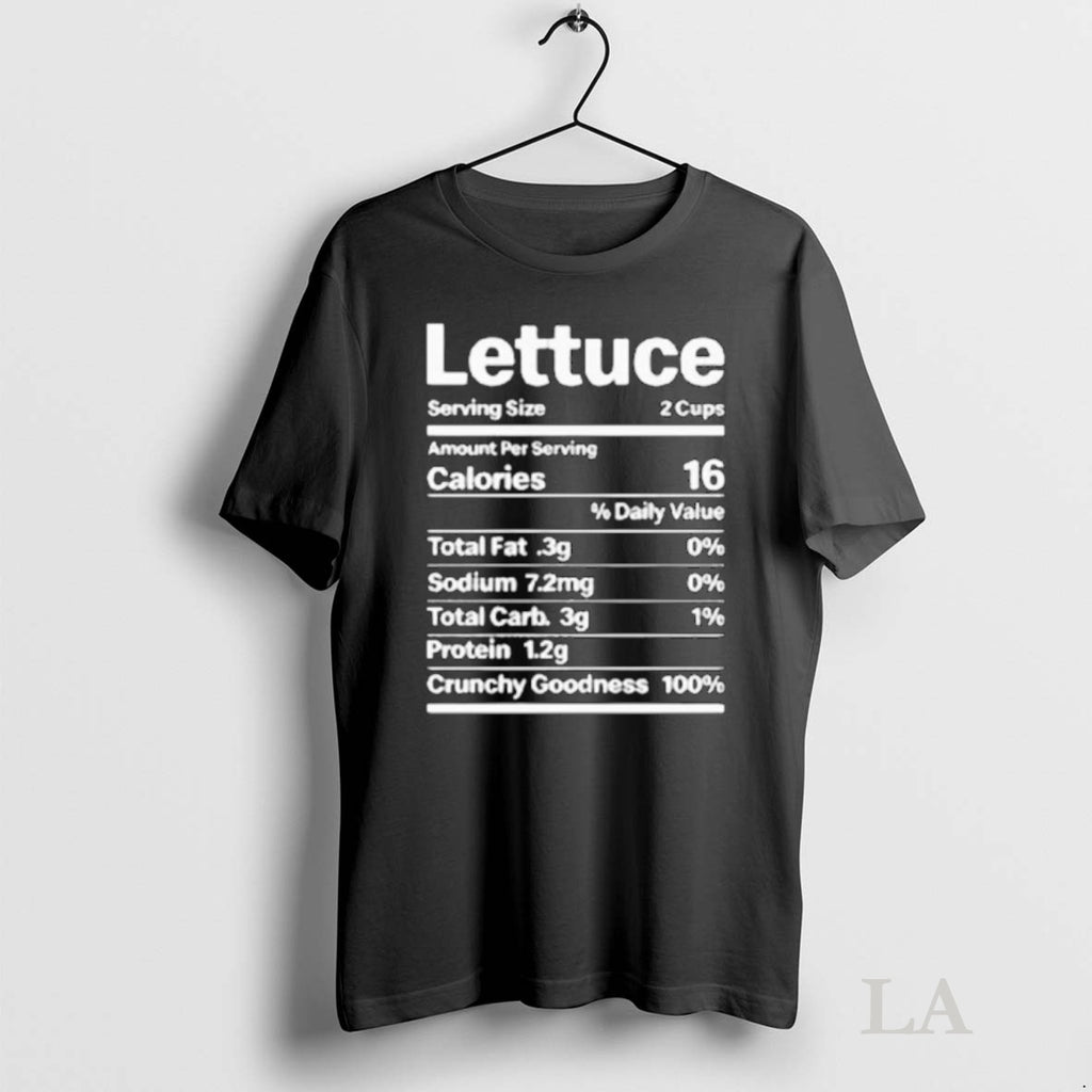 Original Lettuce Costume Nutrition Facts Ornaments Shirt Hoodie Sweatshirt | PurePodTees.com