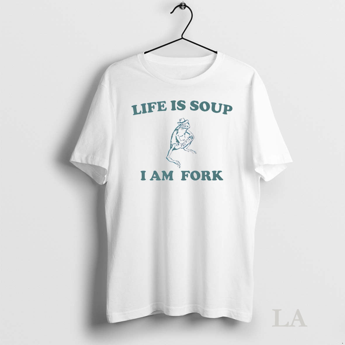 Original Life Is Soup I Am Fork Frog Shirt Hoodie Sweatshirt | PurePodTees.com