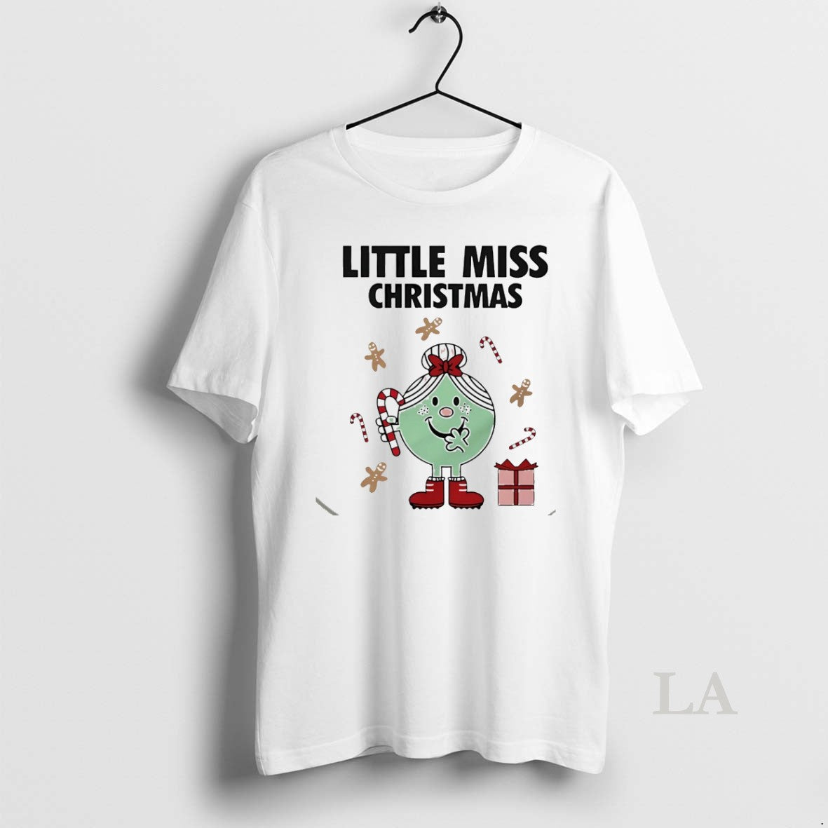 Original Little Miss Christmas White Shirt Hoodie Sweatshirt | PurePodTees.com