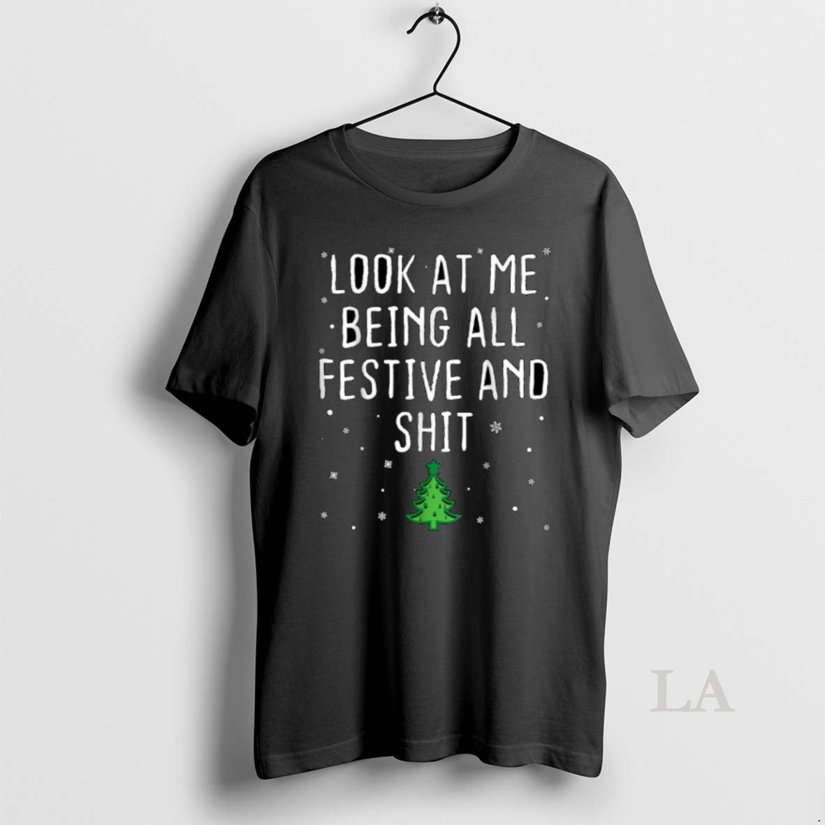 Original Look At Me Being All Festive And Shit Tree Merry Christmas Shirt Hoodie Sweatshirt | PurePodTees.com