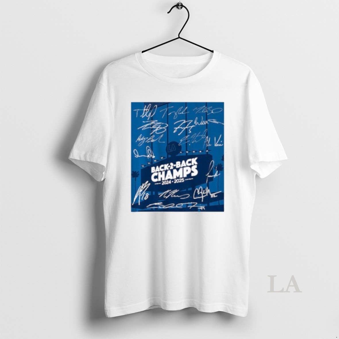 Original Los Angeles Baseball Back To Back Champs Shirt Hoodie Sweatshirt | PurePodTees.com