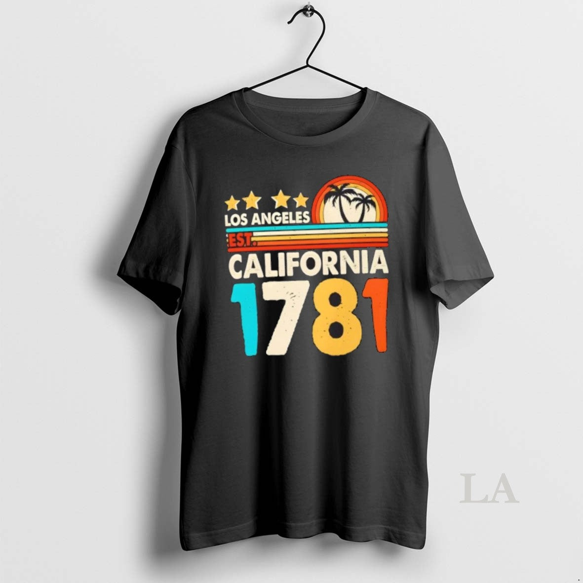 Original Los Angeles California 1781 Retro Shirt Hoodie Sweatshirt | PurePodTees.com