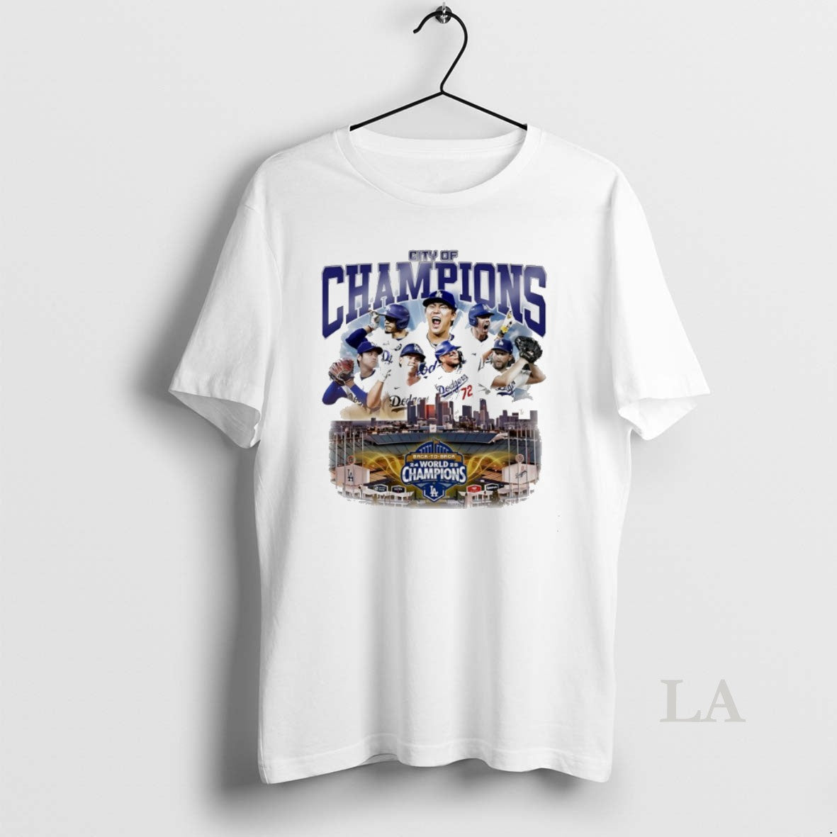 Original Los Angeles City Of Champions World Series 2025 Vintage Shirt Hoodie Sweatshirt | PurePodTees.com