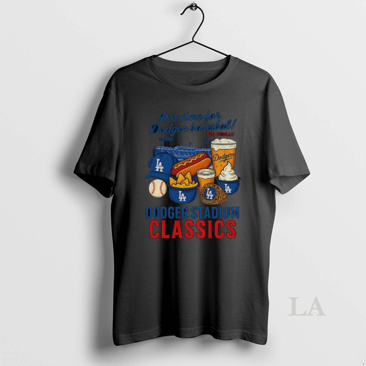 Original Los Angeles Dodger Food Its Time For Dodger Baseball Dodger Stadium Classics Mlb Shirt Hoodie Sweatshirt
