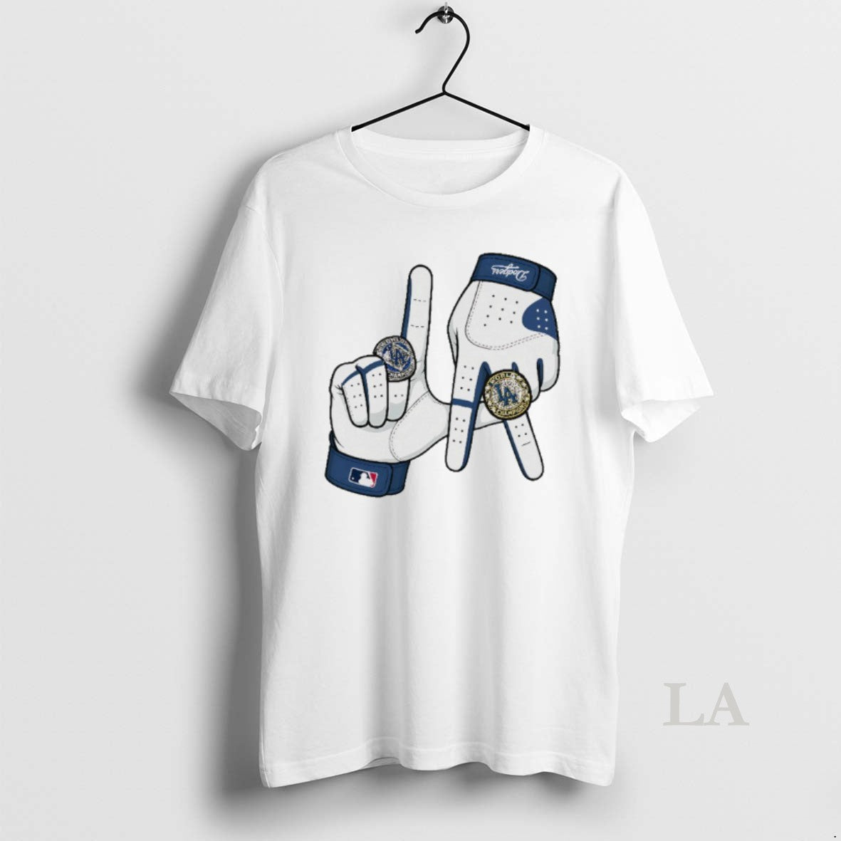 Original Los Angeles Dodgers 2025 La Gloves Rings Graphic Shirt Hoodie Sweatshirt | PurePodTees.com