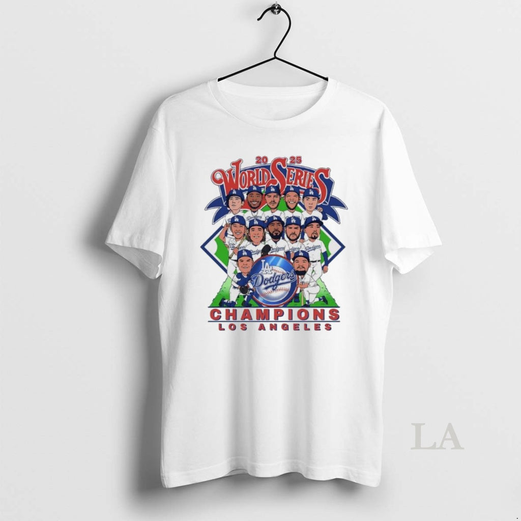 Original Los Angeles Dodgers 2025 World Series Champions Players Signatures Shirt Hoodie Sweatshirt | PurePodTees.com