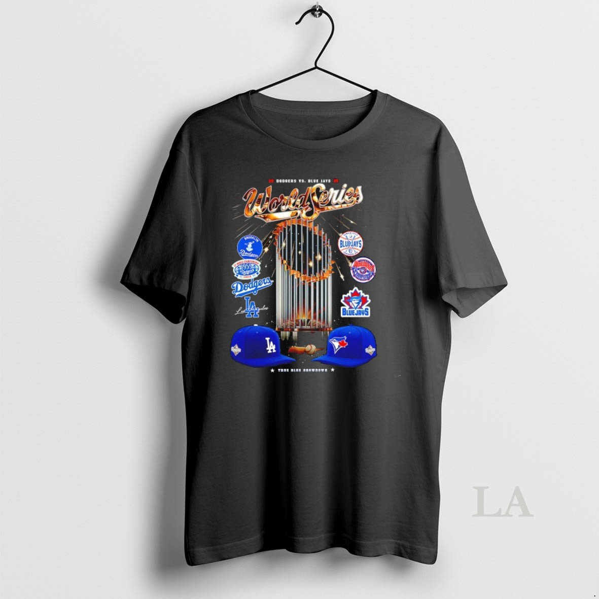 Original Los Angeles Dodgers 2025 World Series Champions True Blue Showdown Trophy Shirt Hoodie Sweatshirt | PurePodTees.com