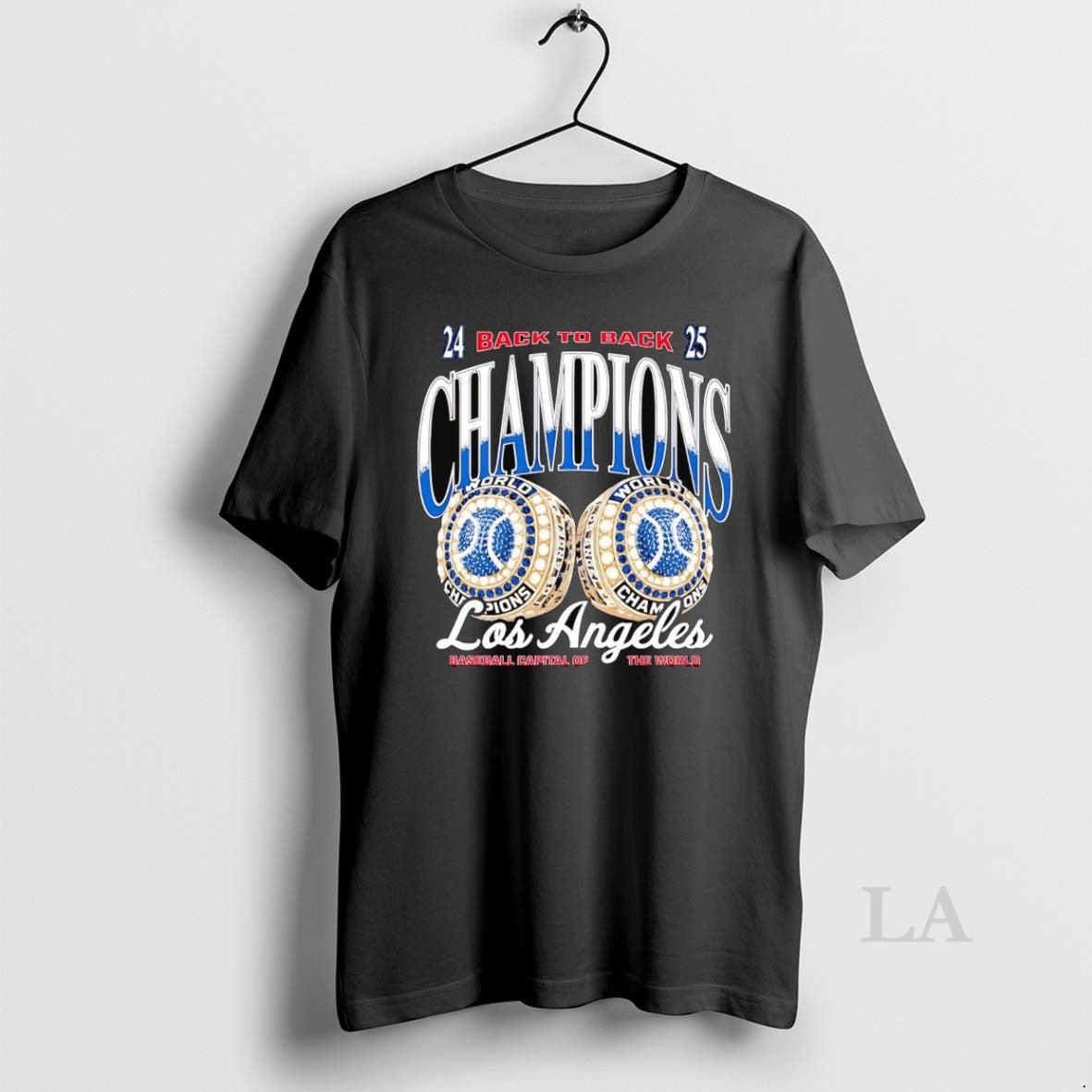 Original Los Angeles Dodgers 2025 Back To Back Champions Capital Of The World Shirt Hoodie Sweatshirt | PurePodTees.com