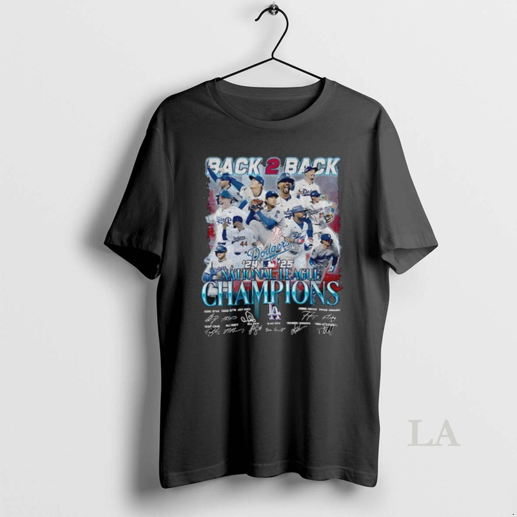 Original Los Angeles Dodgers Back 2 Back 2025 World Series Champions Legacy Mlb Signatures Shirt Hoodie Sweatshirt