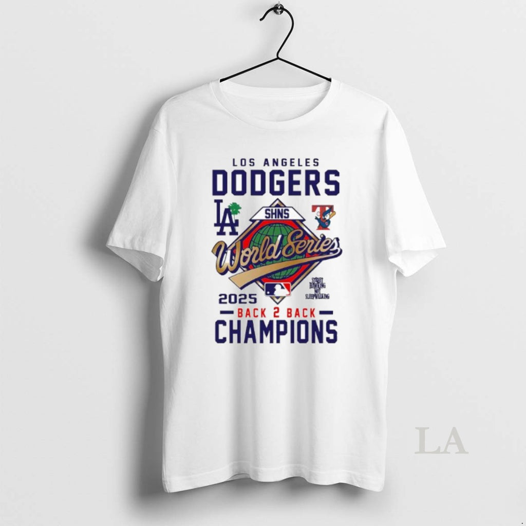 Original Los Angeles Dodgers Back 2 Back Champions Shns World Series Shirt Hoodie Sweatshirt | PurePodTees.com