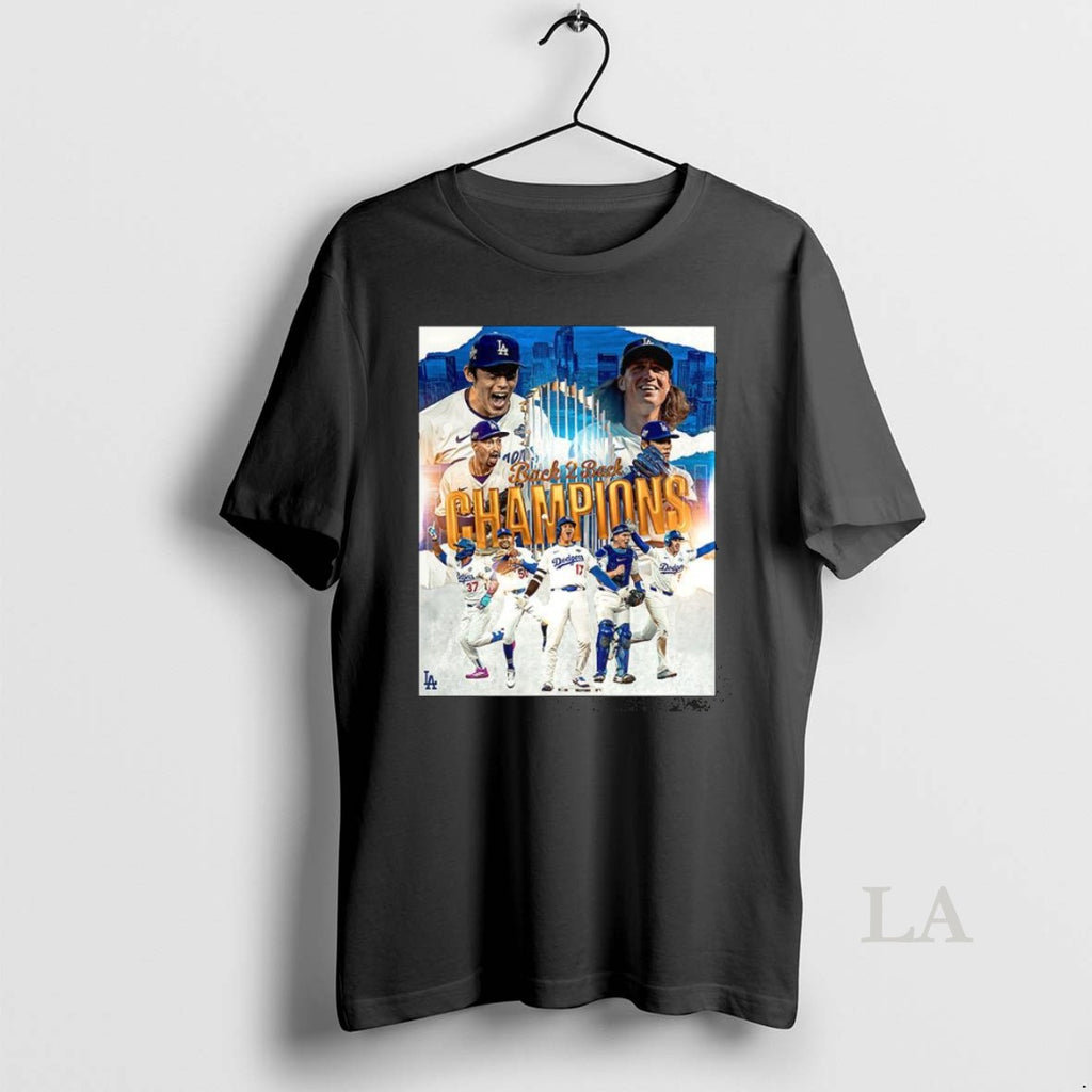 Original Los Angeles Dodgers Back To Back Championships 2025 Shirt Hoodie Sweatshirt | PurePodTees.com
