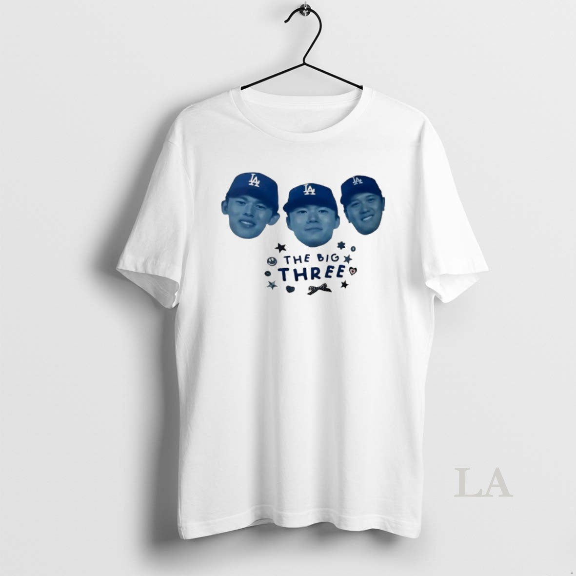 Original Los Angeles Dodgers Baseball The Big Three Shirt Hoodie Sweatshirt | PurePodTees.com