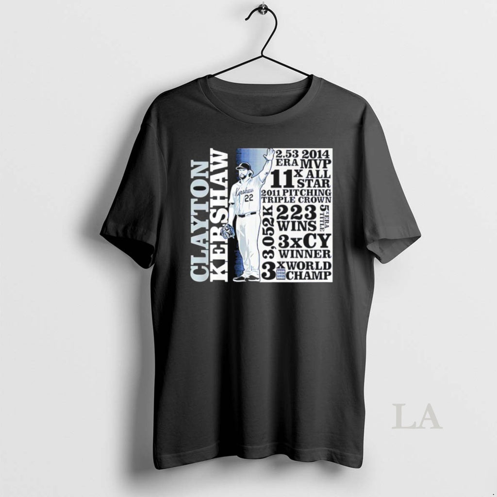 Original Los Angeles Dodgers Clayton Kershaw Goat List Shirt Hoodie Sweatshirt | PurePodTees.com