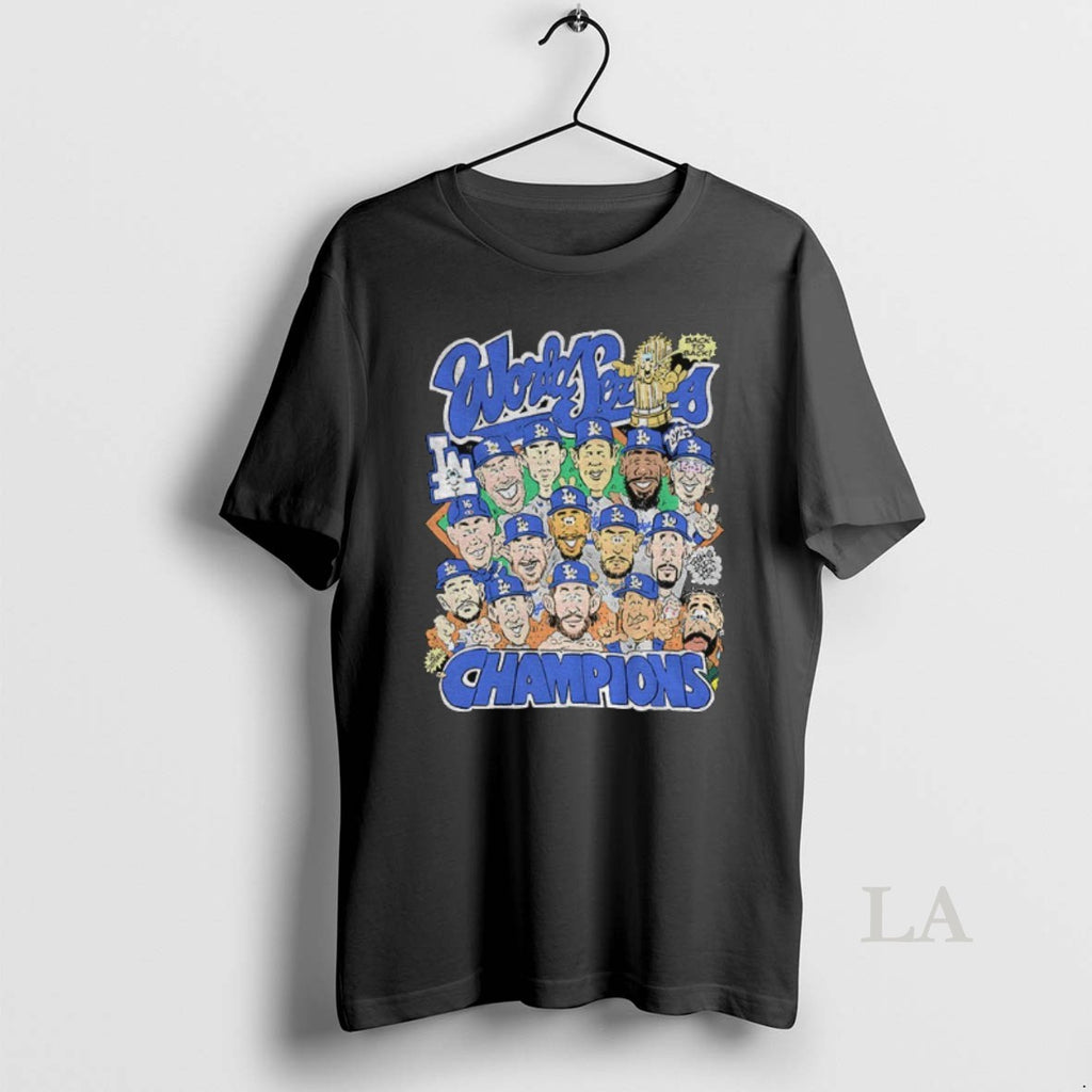 Original Los Angeles Dodgers Mlb Baseball Players Caricature World Series Champions 2025 Shirt Hoodie Sweatshirt