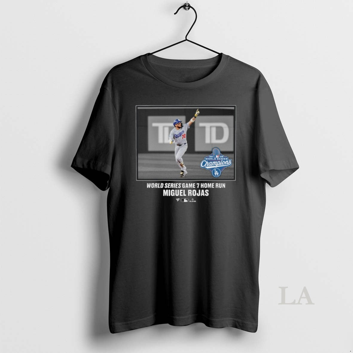 Original Los Angeles Dodgers Miguel Rojas 2025 World Series Game 7 Home Run Champions Moment Shirt Hoodie Sweatshirt