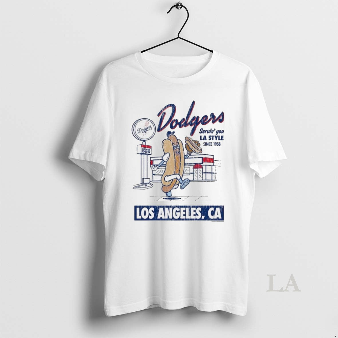 Original Los Angeles Dodgers Mitchell Ness Deli Shirt Hoodie Sweatshirt | PurePodTees.com