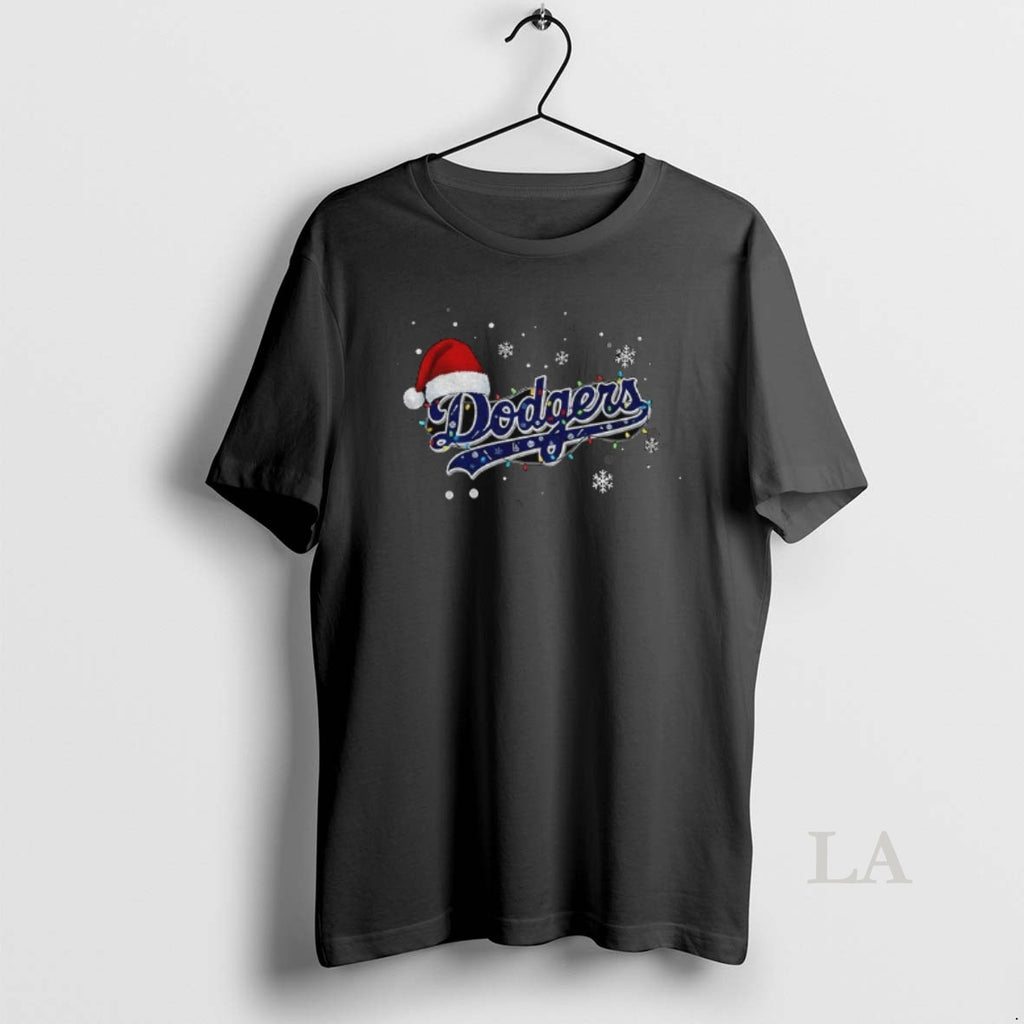 Original Los Angeles Dodgers Santa Hat World Series Champions 2025 Mlb Baseball Merry Christmas Shirt Hoodie Sweatshirt