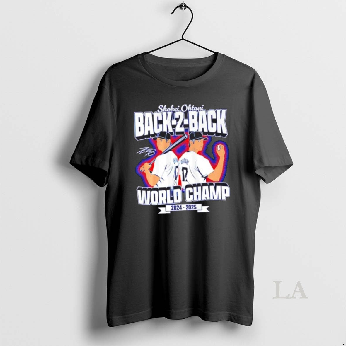 Original Los Angeles Dodgers Shohei Ohtani Back To Back World Champs Shirt Hoodie Sweatshirt | PurePodTees.com