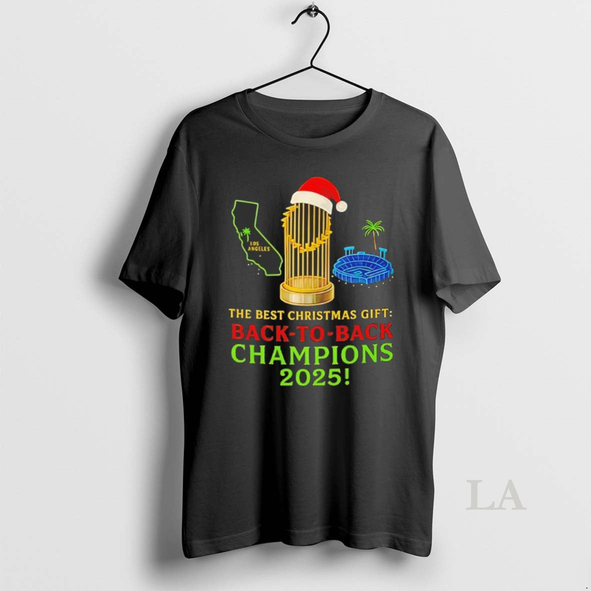 Original Los Angeles Dodgers The Best Christmas Gift Back To Back Champions 2025 Shirt Hoodie Sweatshirt | PurePodTees.com