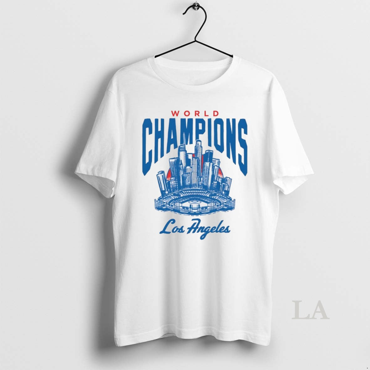 Original Los Angeles Dodgers World Champions Baseball Stadium Cityscape Shirt Hoodie Sweatshirt | PurePodTees.com