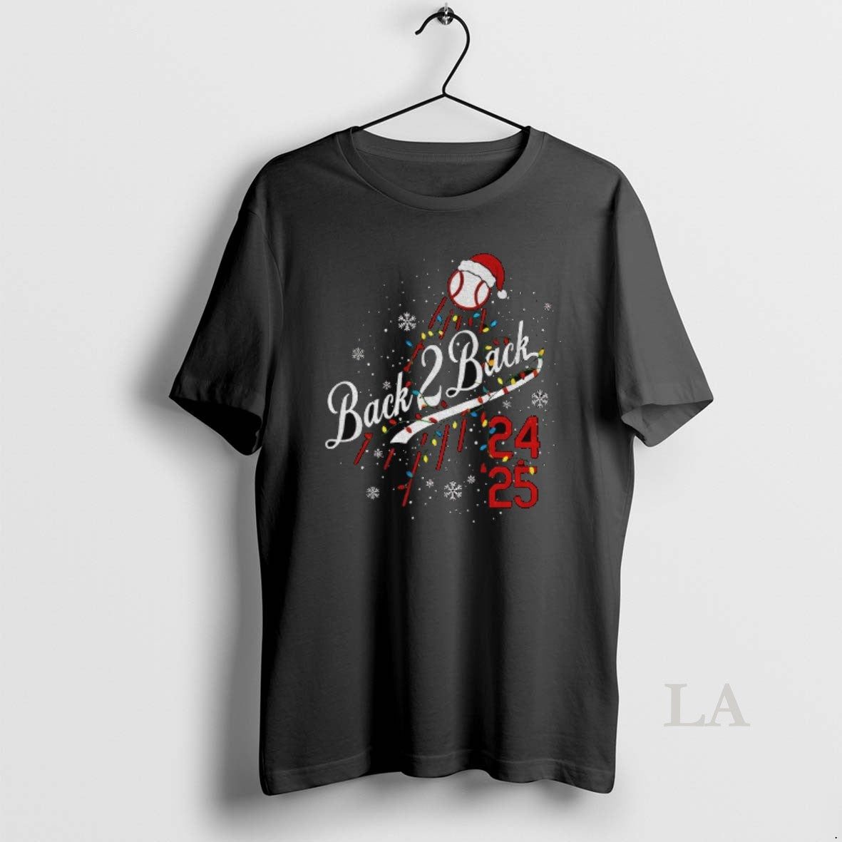 Original Los Angeles Dodgers World Series 2024 2025 Back To Back Champions Merry Christmas Shirt Hoodie Sweatshirt